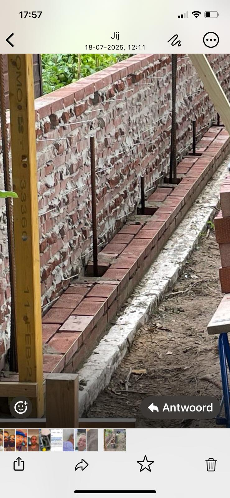 Ontwerp en uitvoering van kloostermuur Pastoriewoning (Wernhout) * — afbeelding 5